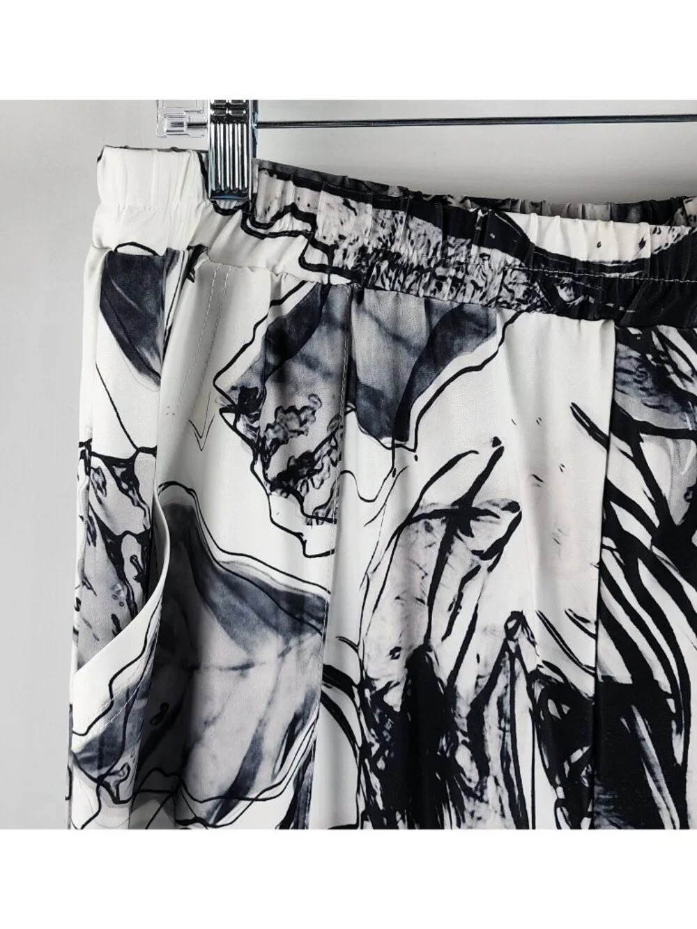 Lily by Firmiana Pants Womens 3XL Multicolor Geometric Palazzo Wide Leg Pant NWT - Picture 3 of 9